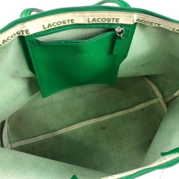 Lacoste Tote Bag Medium Green - Picture 5 of 9